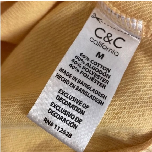 California Embroidered Yellow Women’s Sweatshirt Hoodie - Size Medium - Picture 5 of 7